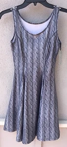 $92 NWT Zara Terez Brand Gray Sweater Design Skater Dress Girl's Size XL Or 16 - Picture 1 of 2