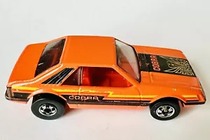 Hot Wheels Blackwall 1983 Orange Cobra Turbo Mustang 3 Pack Only Ford Car - Picture 1 of 5