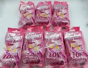 NEU Health Smart Einwegrasierer Paket - 7 Packungen à 10 - Xtra Comfort Doppelklinge - Bild 1 von 3
