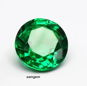 Piedra preciosa suelta 9 quilates natural tsavorita granate verde corte redondo certificado halloween - Imagen 1 de 5