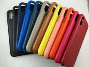 Original Genuine Authentic Apple Leather Case Protective cover for iPhone X Xs - Picture 1 of 117