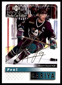 1999-00 Upper Deck MVP Stanley Cup Paul Kariya Anaheim Mighty Ducks #2