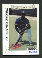 1990 Tulsa DRILLERS All-Decade Team #2 CHUCKIE CANADY Maysville NORTH CAROLINA