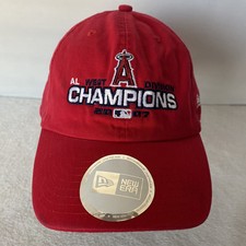 LA Angels New Era Baseball Hat Cap Red 2007 West Division Champions BRAND NEW