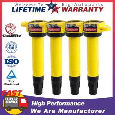 Pack of 4 New Ignition Coil For 2007-2016 Jeep Compass Patriot L4 2.0 2.4L UF557 - Image 1 of 4