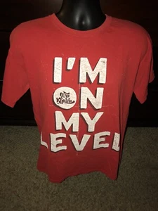 Wiz Khalifa T-Shirt Men's Red I'm On My Level Size Large Graphic Tee - Picture 1 of 6