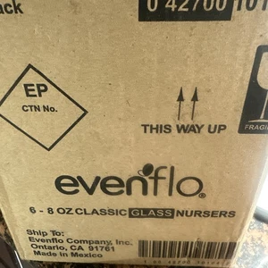 Evenflo Feeding Classic Glass Nursers Twist Bottles, 8 Oz, 1-Pack of 6 Bottles - Picture 1 of 2