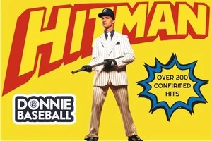 Don Mattingly Hitman Poster Art Print Metal Sign 12x8in Vintage Yankees Old j - Picture 1 of 9