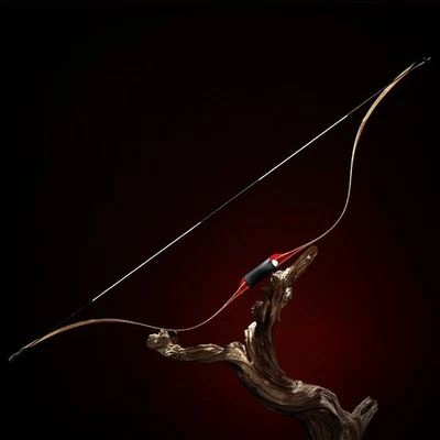 AF Archery Latest Release 61'' Traditional Long Bow Short ZhuRan Big Draw Length - Image 1 of 4