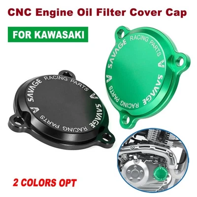 Tapa de filtro de aceite de motor CNC para Kawasaki KLX 140 KLX 140L KLX 140G 2018-2023 Foto 1 de 4