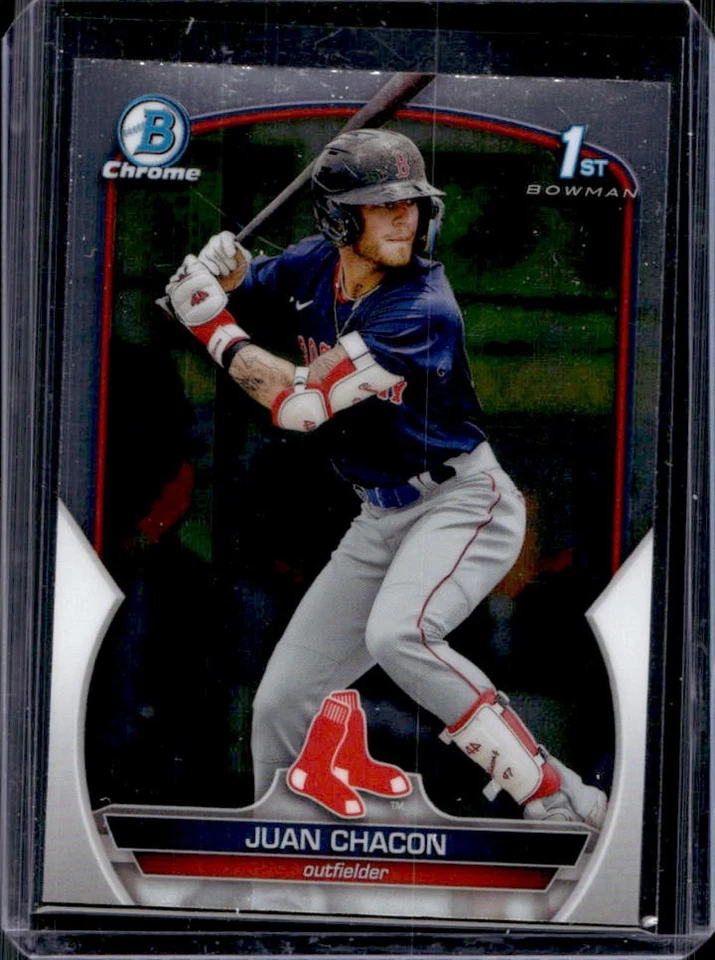2023 Bowman Juan Chacon Chrome 1st #BCP-105 Red Sox - Image 1 of 2