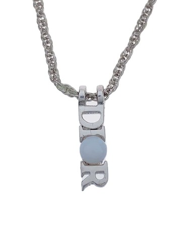 Collana top Christian Dior logo DIOR SLV con top da donna