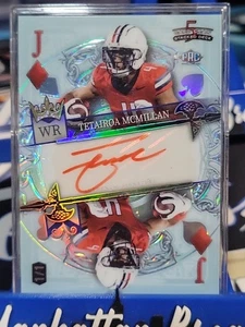 TETAIROA MCMILLAN  1/1 PRC Auto 💥 2024 Wild Card 5 Card Draw 1 Of  1 🔥 Jack 💎 - Picture 1 of 2