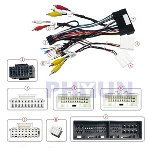 16Pin Stereo Wiring Harness + Canbus For Hyundai KIA w/SPDIF Interface Amplifier - Foto 1 di 5