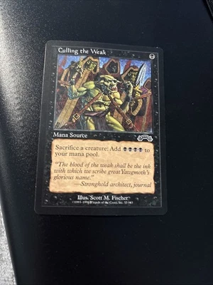 Culling the Weak Magic: The Gathering Exodus (1998)#055 Rare Near Mint Condition - Image 1 of 2