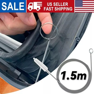 Cepillo de fregado para refrigerador limpiador flexible orificio techo corredizo coche removedor de zuecos de drenaje Foto 1 de 4