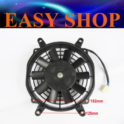 12V 8‘’ Inch Radiator Thermo Electric Cooling Fan Yamaha Honda YFM 400 Big Bear - image 1 of 4