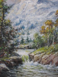 Original Gouache Gemälde aufgelistet I Künstler 1869-1934 Georg f. Schultz #2 - Bild 1 von 7