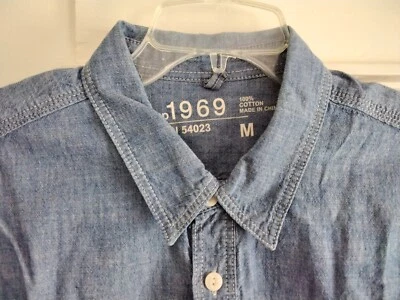 CAMISA VAQUERA VINTAGE 1969 GAP para hombre mediana Foto 1 de 4