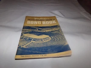 Libro di canzoni vintage Billy Graham Southwest Crusade al Texas Stadium un giorno 1971 - Foto 1 di 5