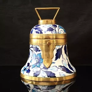 Victorian Tobacco Jar Bell Shape Ceramic by Taylor Tunnicliff England 1883 - Foto 1 di 24