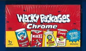 2014 Topps Wacky Packages Chrome Collector Box Lot 24 Packs Rare - Bild 1 von 1