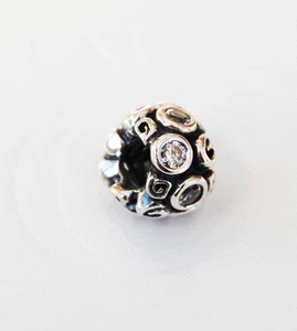Gen. Pandora Spot and Swirl Charm - Clear Primrose Path - 790330CZ retired - Picture 1 of 1