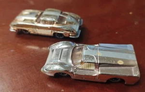 Vintage 1960's Aurora Cigarbox 6101 Corvette Stingray 6104 Ford J Metallic - Picture 1 of 6
