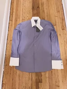 Lagerfeld emailliertes Shirt mit Knopfleiste Größe 39 Orig. $ 99 neu mit Etikett - Bild 1 von 3