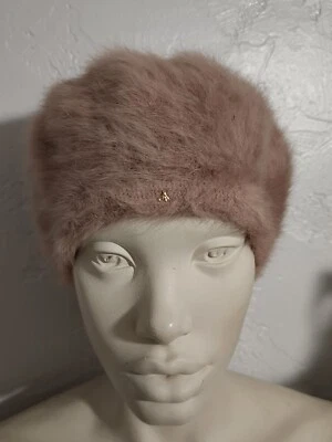 Jane Taylor London Womens Beige Fur Beret Casual Hat One Size VERY NICE RARE!!! - Image 1 of 4