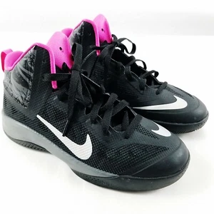 Nike Hyperfuse 2013 Größe 7Y schwarz metallic silber dunkelgrau pink 616603-002 GS - Bild 1 von 12