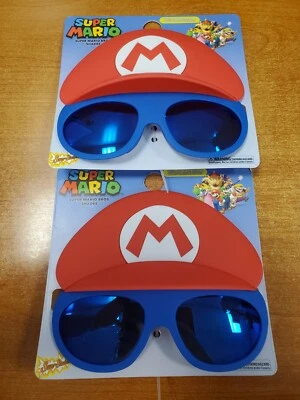 2 Pack: Nintendo Super Mario Bros. Kids Sunglasses Party Sun-Staches 10C - Image 1 of 2