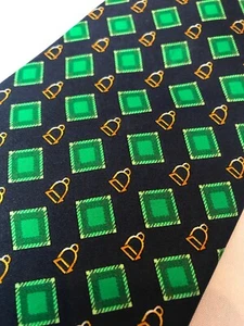 Richel Green Blue Gold Silk Tie 59” L 3.5” W - Picture 1 of 7