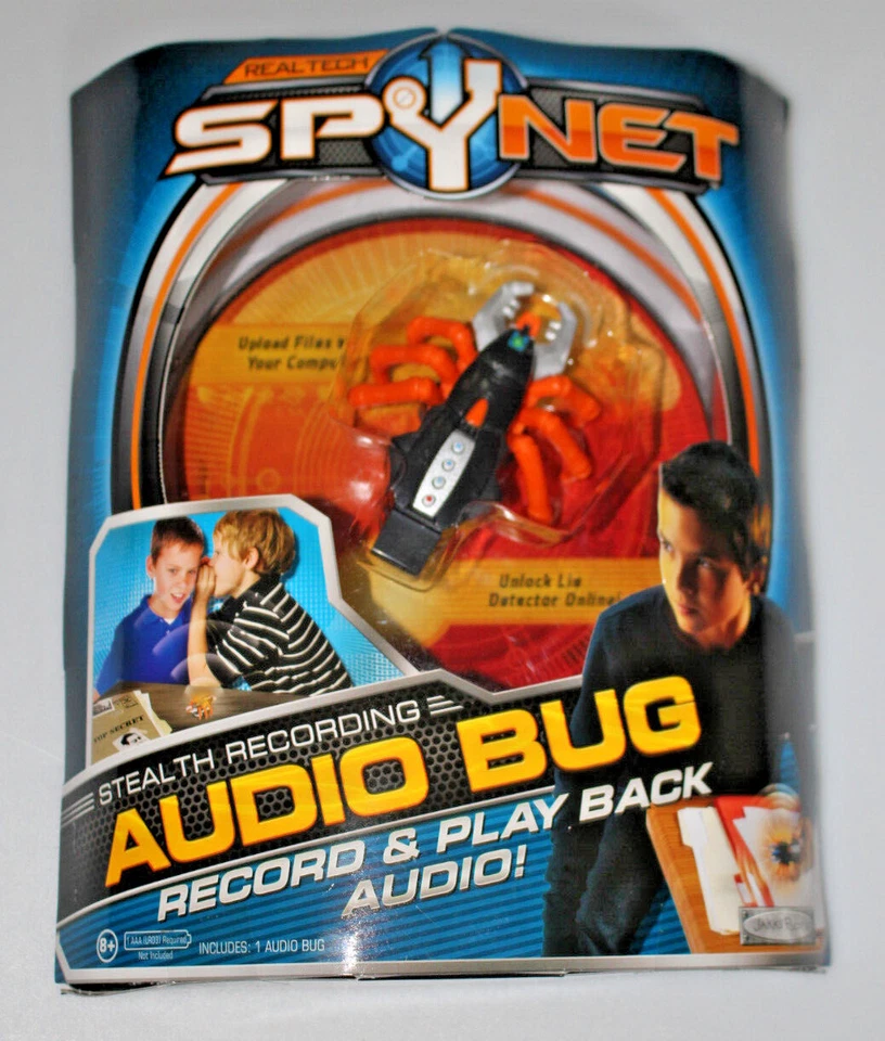 Real Tech Spy Net Audio Bug Stealth Record Play Audio Jakks pacific NUEVO  Foto 1 de 4