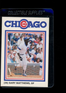 1987 David Berg Chicago Cubs Gary Matthews #36