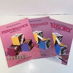 1985 Bastien Piano Basics Sheet Music Songbooks Theory 1 Performance Primer & 1 - Picture 1 of 14