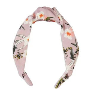 Scunci The Basik Edition Pink Floral Turban Headband, 1-Piece - Picture 1 of 1