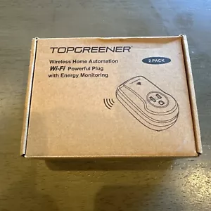 2 Topgreener Wireless Casa WiFi SPINA POTENTE Monitoraggio Energia TGWF115APM-W2P - Foto 1 di 4