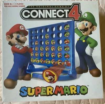 New Hasbro Super Mario Connect 4 Four Sealed - Image 1 of 2