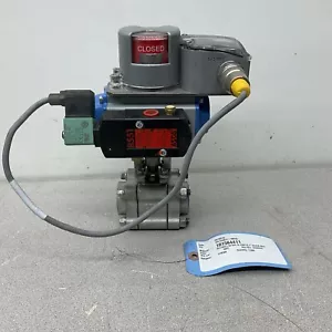 NEW Jamesbury VPVL051DABD 1” Stainless Ball Valve W/ Solenoid & Limit Switch - Picture 1 of 10