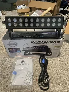 American DJ ADJ UV LED BAR20 IR DMX Ultraviolet Bar Wash Blacklight with Remote - Picture 1 of 13