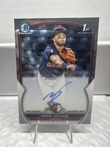 2023 Bowman Chrome - Prospect Autographs #CPA-MCO Maick Collado Guardians - Bild 1 von 2