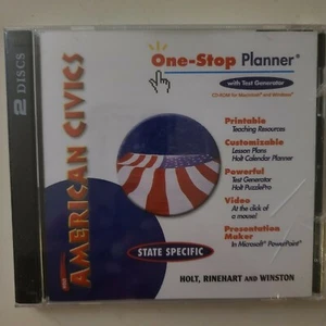 AMERICAN CIVICS-One Stop Planner w/test generator~ Holt  NEW SEALED  - Picture 1 of 2