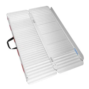 4FT Sturdy Wheelchair Ramp, Durable Aluminum with 800lbs Load Capacity, Anti-... - Picture 1 of 9