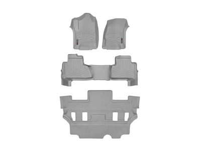 WeatherTech FloorLiner for 2015-2020 Chevrolet Tahoe - Full Set, Grey - Imagem 1 de 4