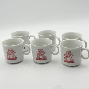 Vintage Arkansas Razorbacks Mini Becher oder Schnapsglas 6 Stück - Bild 1 von 4