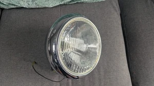 Rare Genuine HIGHWAY HAWK 8 inch USA CHROME Headlight - Picture 1 of 7