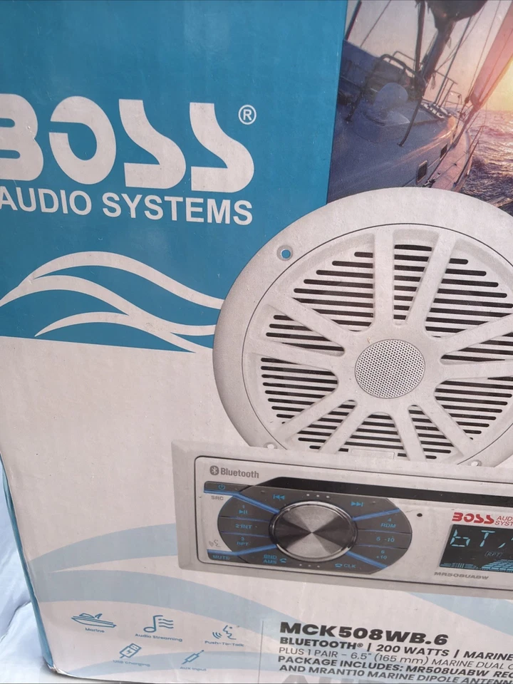 Kit de altavoces estéreo marino Boss Audio MCK508WB.6 6,5" - blanco [MCK508WB.6] Foto 1 de 4