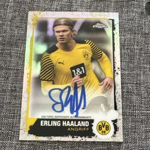 Erling Haaland ON CARD Auto /49 Topps BVB Borussia Dortmund Chrome 21/22 - Picture 1 of 2
