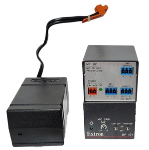 Preamplificador de micrófono Extron MP 101 60-718-10 con fuente de alimentación y cable de CA - Imagen 1 de 3